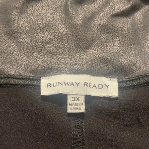 Runway Ready faux leather leggings Ladies 3X